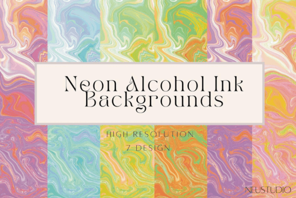 Abstract Digital Paper Background: Elevating Your Creative Projects with High-Resolution Neon Art