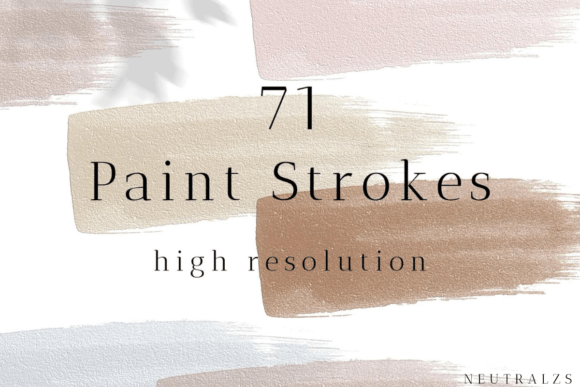 Brush Strokes Clipart Bundle: Elevating Digital Design with Pastel Paint Aesthetics