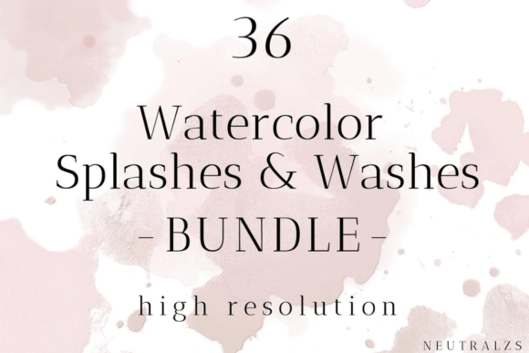 Elevate Designs with Pink Watercolor Splashes