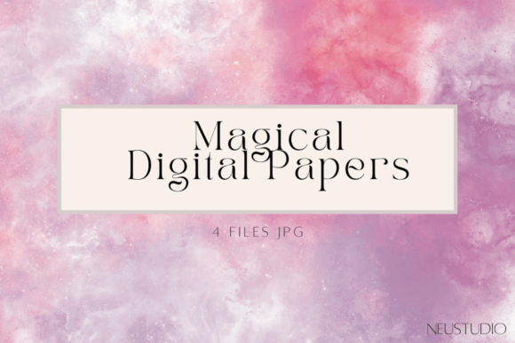 Magical Sky Digital Paper: Elevating Your Creative Projects with High-Resolution Watercolor Backgrounds
