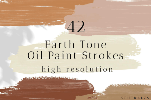 Mastering Visual Aesthetics with the Earth Tone Brush Stroke Clipart Bundle