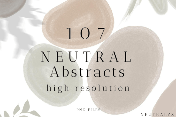 Neutral Abstract Shapes and Floral PNG: A Guide to Modern Design Assets