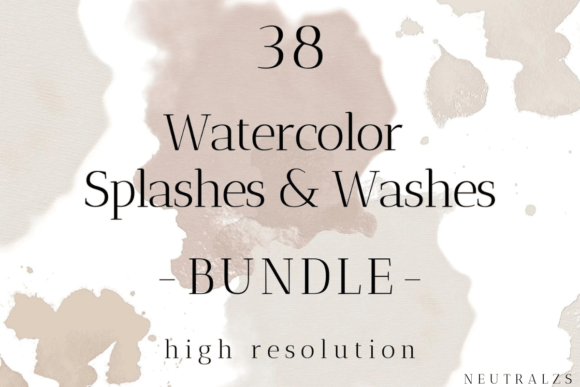 Neutral Paint Splash Clipart Bundle: A Practical Resource for Modern Design