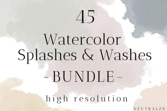 Neutral Watercolor Splash PNG Bundle: A Practical Asset for Modern Design