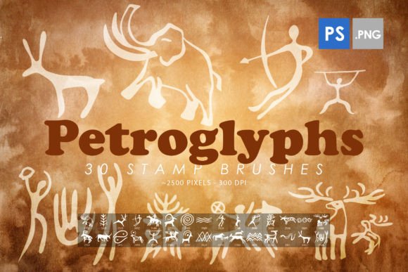 Petroglyphs Stamp Brushes: Ancient Art for Modern Design
