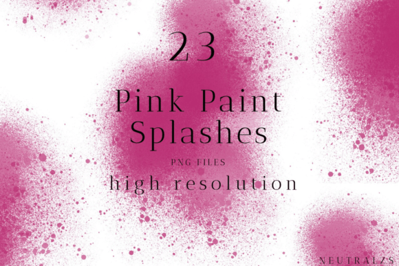 Pink Paint Splashes Clipart: A Guide to High-Resolution Digital Assets for Design