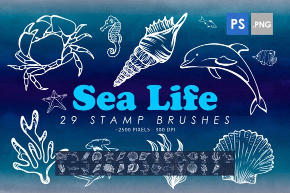 Sea Life Stamp Brushes Guide