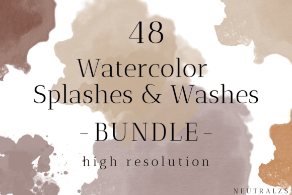 Strategic Design: Leveraging the Fall Watercolor Splash Texture Bundle for Brand Impact
