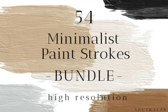 Strategic Visual Communication with the Neutral Brush Strokes PNG Bundle