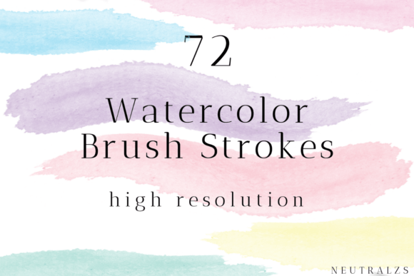 Strategic Visual Communication with Watercolor Brush Stroke Clipart