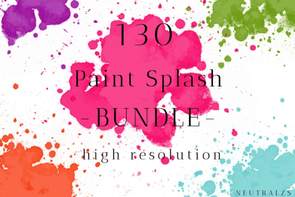 Unleash Creativity with Paint Splash PNG Mega Bundle