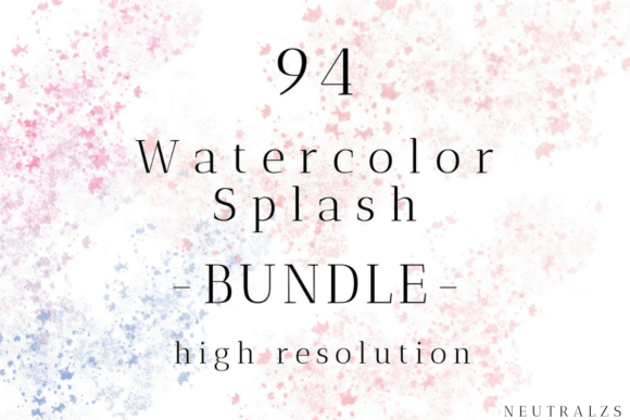 Watercolor Splatter Clipart Bundle: Creative Assets